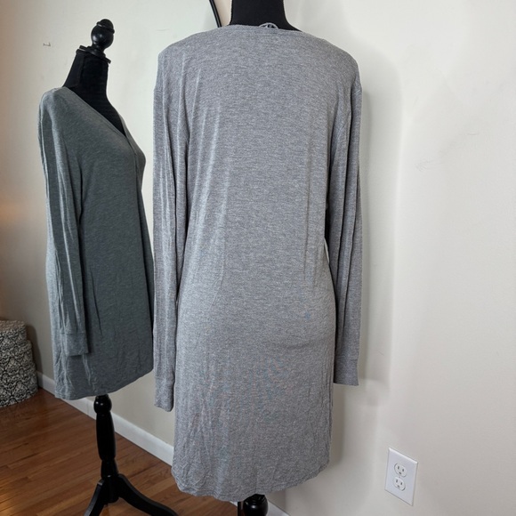 Skims Heather Grey Sleep Ling Sleeve Henley Dress Size XL - Picture 6 of 7